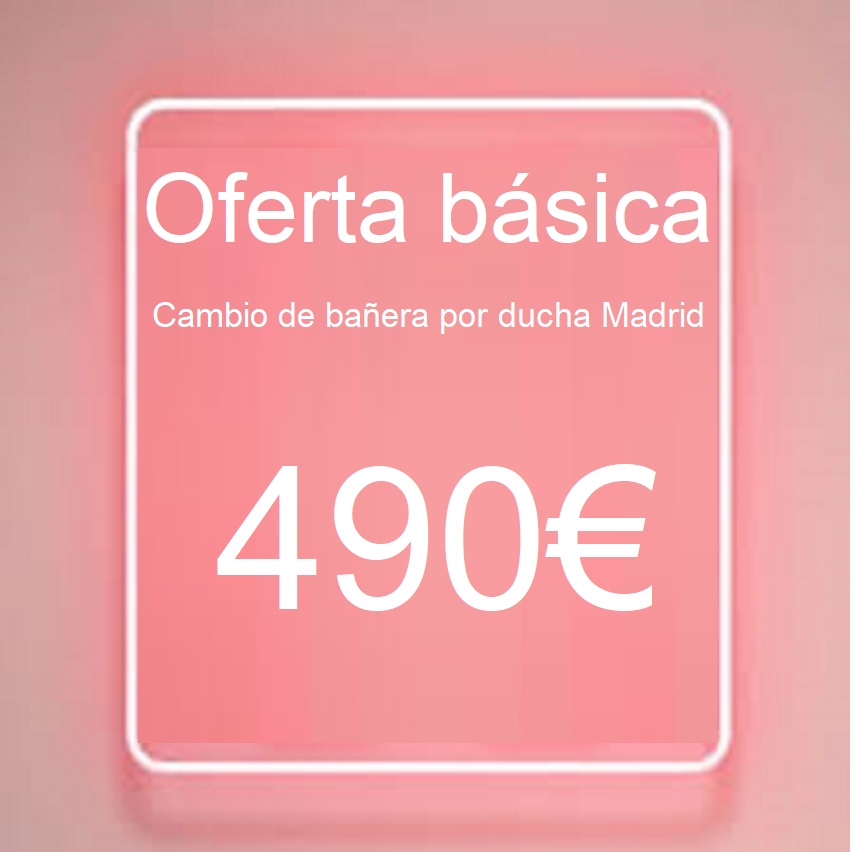 precio bañera por ducha Madrid